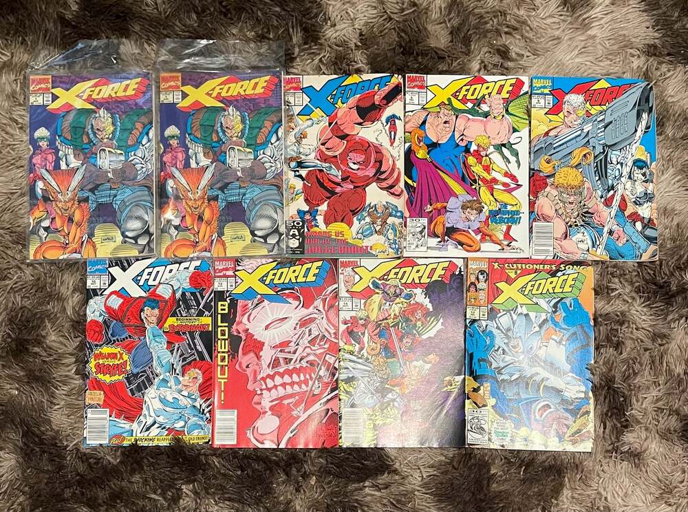 Marvel Comics X-Force Comic Book Lot Issues 1x2,3, 5, 9, 10, 13, 14, 17